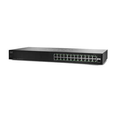 SWITCH 24 PTS GIGABIT 10 100 1000MBPS - 2 PTS SFP NO ADM SG110-24 CISCO