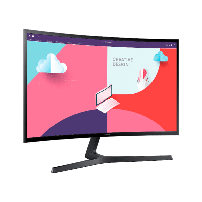 MONITOR FHD 24PULG MT CURVO 75HZ VGA HDMI 4MS INCLUYE CABLE HDMI SAMSUNG