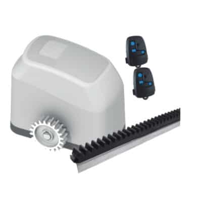 KIT MOTOR GATTER FAST (300 KG) CON CENTRAL  - 2 CONTROLES - 3MT CREM NYLON PECCININ