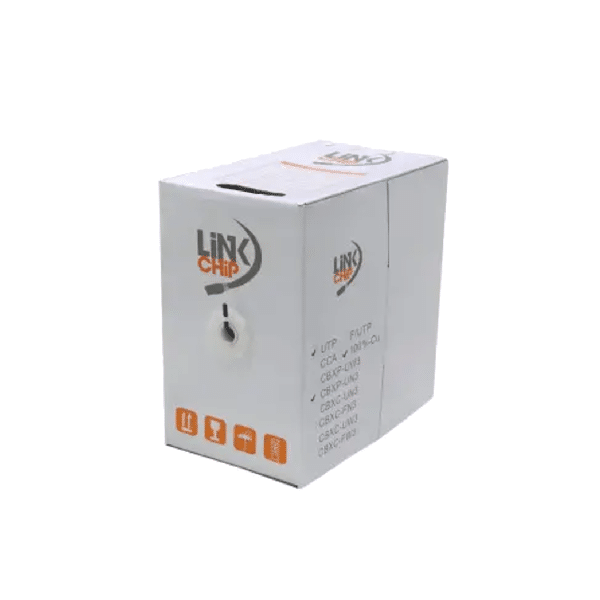 CABLE UTP EXTERIOR 305MT UNIFILAR NEGRO CAT6 CBXQ-UN3 LINKCHIP