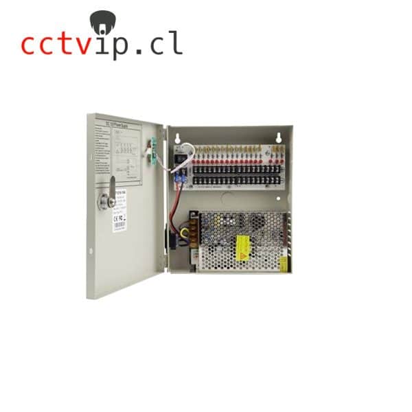 KIT FUENTE DE PODER 12V20A 18CH WATERPROOF