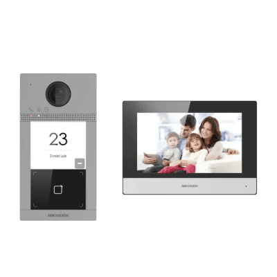 KIT VIDEO PORTERO IP DS-KIS604-P WIFI IP65 IK08 HIKVISION