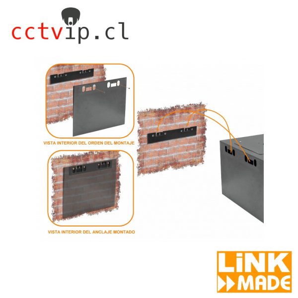 RACK PARED NEGRO RK12-6L 60CM FONDO 12U LINKMADE - Imagen 4