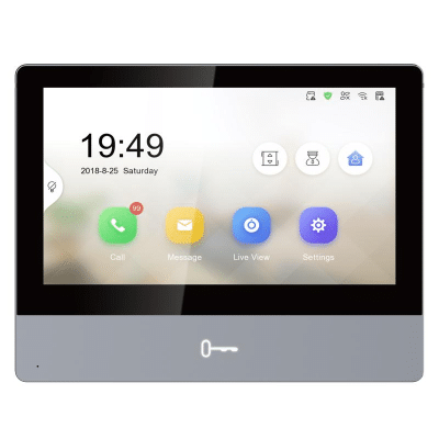 MONITOR 7PULG TOUCH PARA VIDEO PORTERO DS-KH8350-TE1 HIKVISION