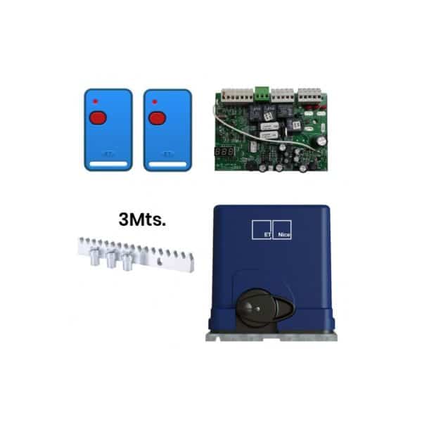 KIT MOTOR DRIVE 300 300KG USO RESIDENCIAL 2 TX1 - 3MT CREM ACERO ET SYSTEM