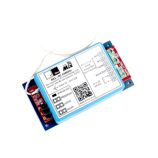 RECEPTOR RX1 RC 30U  FRECUECIA 433MHZ  ETSYSTEMS