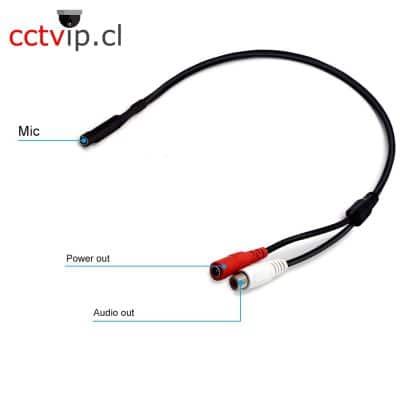 MICROFONO DVR CONECTOR RCA ALIMENTACION 6-14VDC