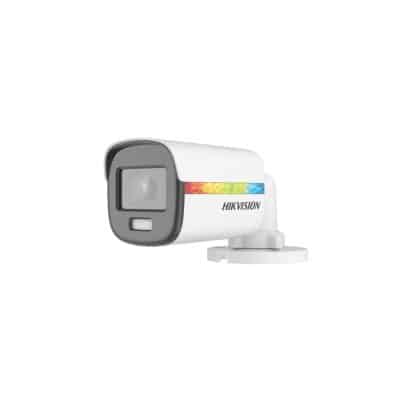 CAMARA TVI COLORVU 2MP LUZ BLANCA 20M. META. DS-2CE10DF8T-F 2.8MM HIKVISION