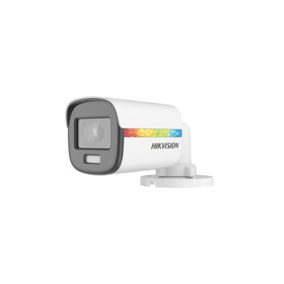 CAMARA TVI COLORVU 2MP LUZ BLANCA 20M META MICROFONO DS-2CE10DF8T-FSLN 2.8MM HIKVISION