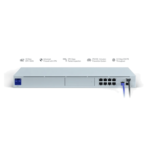 UDM PRO UBIQUITI DISPOSITIVO DE RED Y PUERTA DE ENLACE ALL-IN-ONE WIRELESS UBIQUITI - Imagen 2