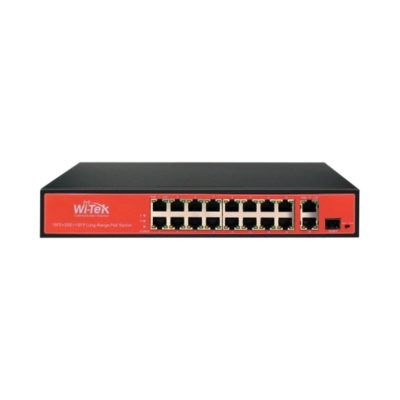 SWITCH POE 16FE 1GE 1COMBO SFP WATCHDOG 150W 250M WI-PS518GH WITEK