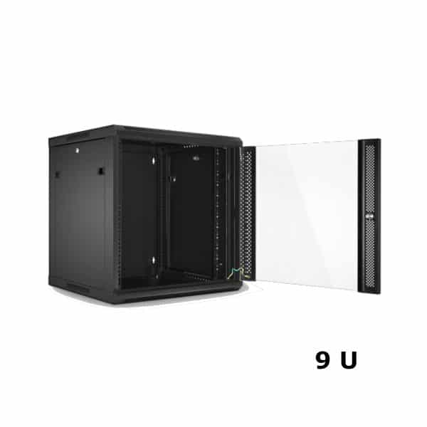 RK1009-3L. LINKMADE RACK 9U 10-PULG-ANCHO 30CM-FONDO NEGRO