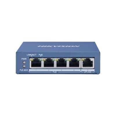 SWITCH 4 PTS GIGA NO ADMINSTRABLES DS-3E0505P-E M HIKVISION