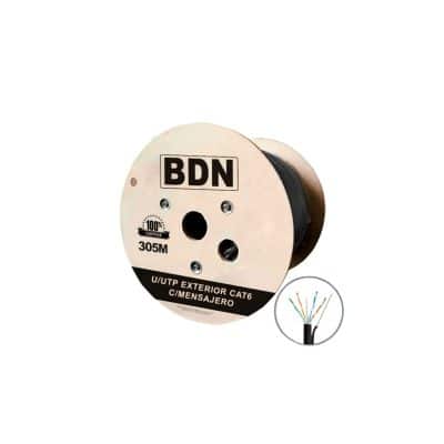 CABLE UTP CAT6 EXTERIOR - C MENSAJERO UNIFILAR CARRETE 305M