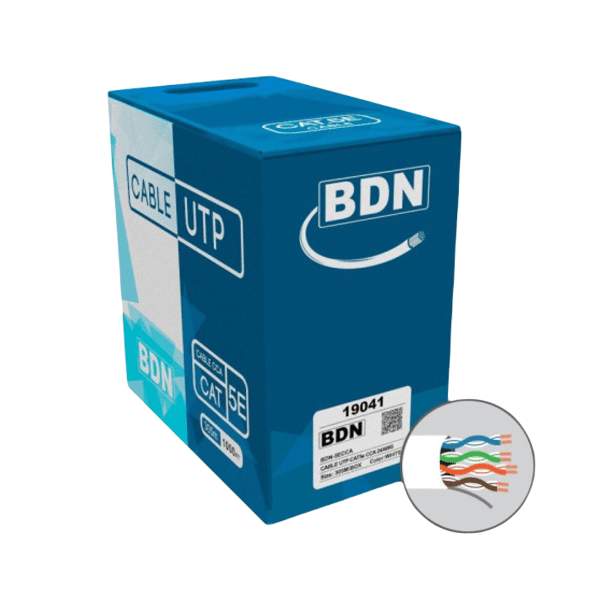 CABLE UTP 305M CAT5E 24AWG CCA BDN