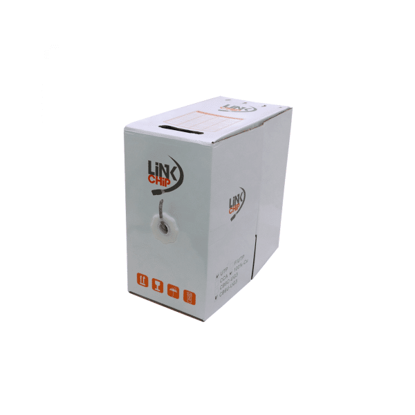 LINKCHIP AWG23 0.57MM CAT6 PVC GRIS CABLE UTP 305MT COBRE CB6U-UG3.