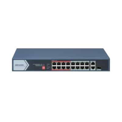 SWITCH 16 PTS POE -1GE-1SFP DS-3E0318P-E M(C) HIKVISION