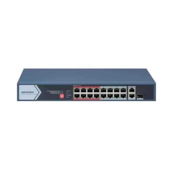 SWITCH 16 PTS POE -1GE-1SFP DS-3E0318P-E M(C) HIKVISION