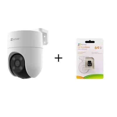 DOMO PT IP WIFI H8C FHD 2MP SEGUIMIENTO COLOR IA CS-H8C EZVIZ- MEMORIA 64GB EZVIZ