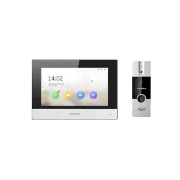 KIT IP VIDEO PORTERO HIBRIDO INTERCOMUNICADO WIFI DS-KIS302-P HIKVISION
