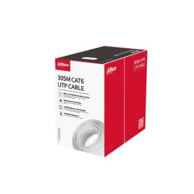 CABLE UTP CAT 6 COLOR BLANCO UNIFILAR 305MTS 100% COBRE DH-PFM920I-6UN-C DAHUA