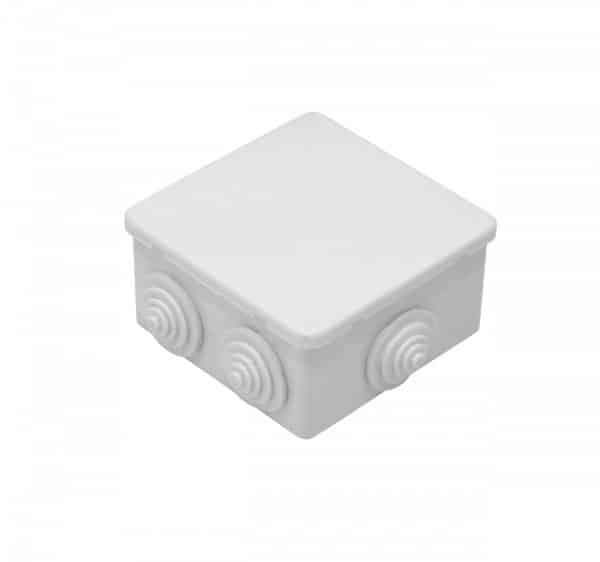 CAJA ESTANCA BLANCA 6-CONOS SIN-TORNILLOS 80X80X45MM MGC-08