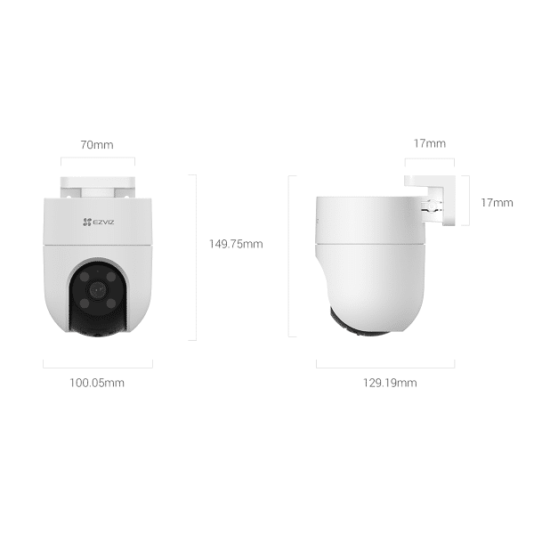DOMO PT IP WIFI H8C 2K+  4MP SEGUIMIENTO CON ZOOMAUTOMATICO  COLOR  IA  CS-H8C(4MP)  EZVIZ - Imagen 2