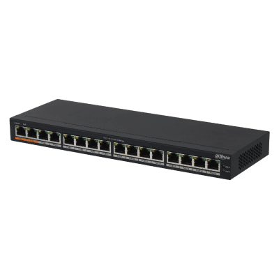 SWITCH 16 PTS POE GB 2 PTS HI-POE STANDARD 190W DH-PFS3016-16GT-190 DAHUA