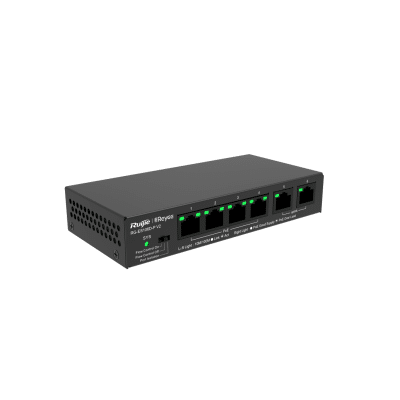 SWITCH 6PTS 10 100MBPS 4 PTS POE 54W RG-ES106D-P-V2 REYEE
