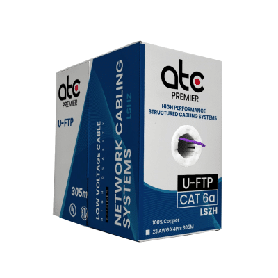 CABLE U FTP CAT6A LSZH 23AWG VIOLETA 305MT ATC