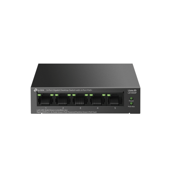 SWITCH DE ESCRITORIO 5 PTS 4 PTS POE- LS105GP TP-LINK